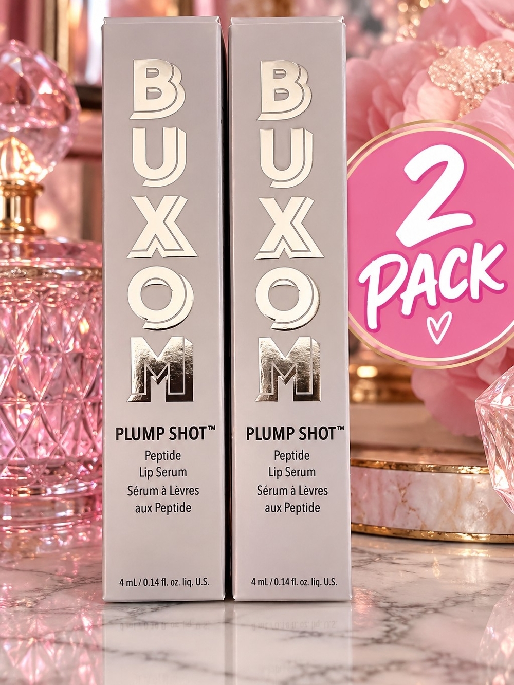 Buxom Plump Shot Peptide Lip Serum 2-Pack!! After Hours!!